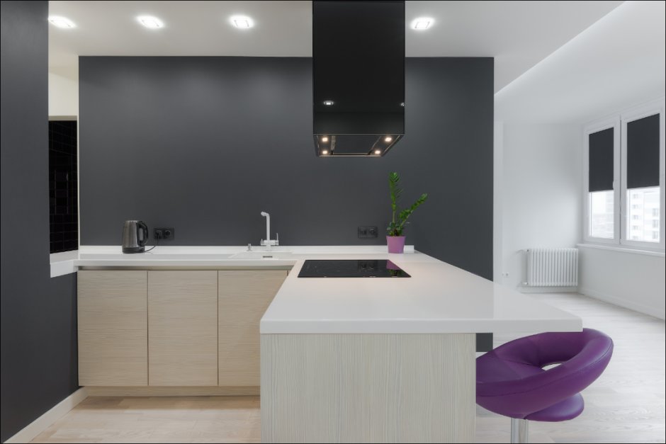 Кухня Минимализм без верха