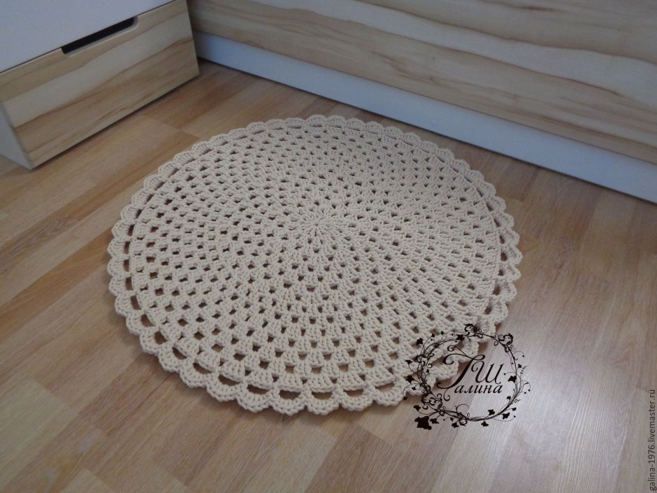 Ковер крючком таинственный лес