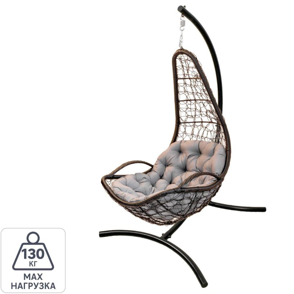 Кресло гамак Леруа Мерлен на балконе