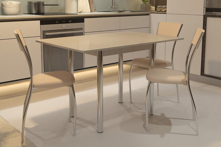 Стол кухонный бежевый