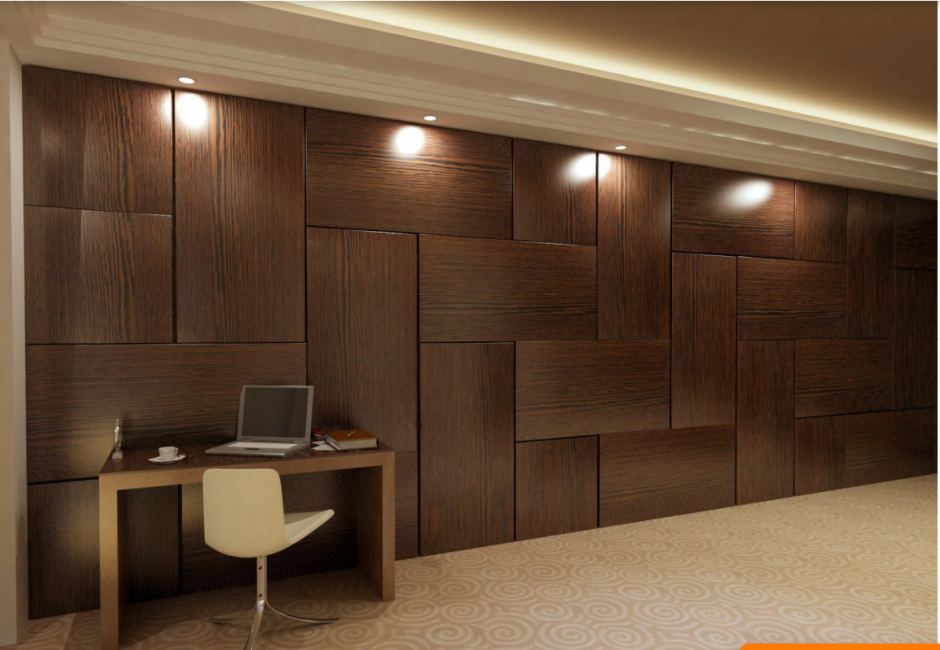 Деревянное панно с подсветкой