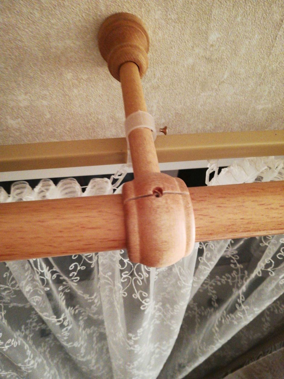 Карниз деревянный двухрядный эко лайн DDA диаметр 28мм бук 200 см