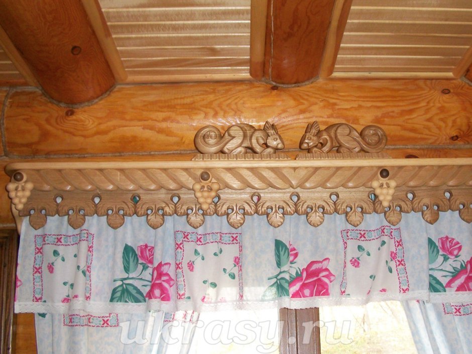Деревянный карниз для штор своими руками