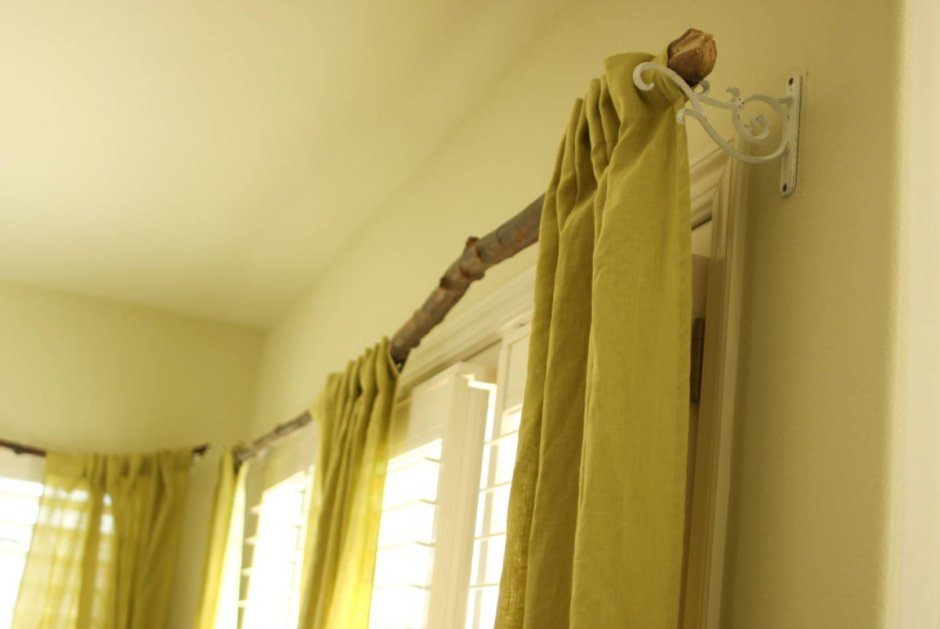 Шторы на канате вместо карниза