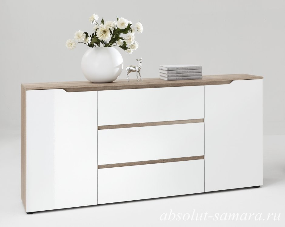 Комод Нексус белый глянец