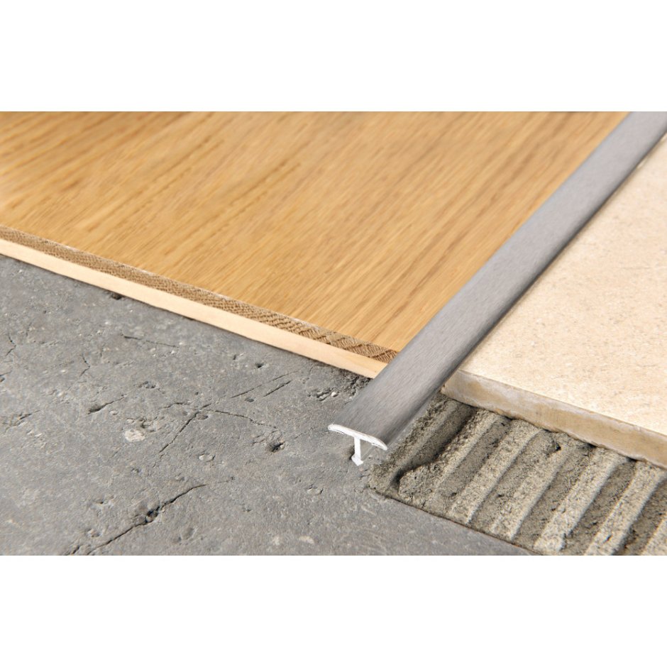 Т-образный профиль PCRAC 14*9 нержавейка полированная progress profiles, 2,7 м