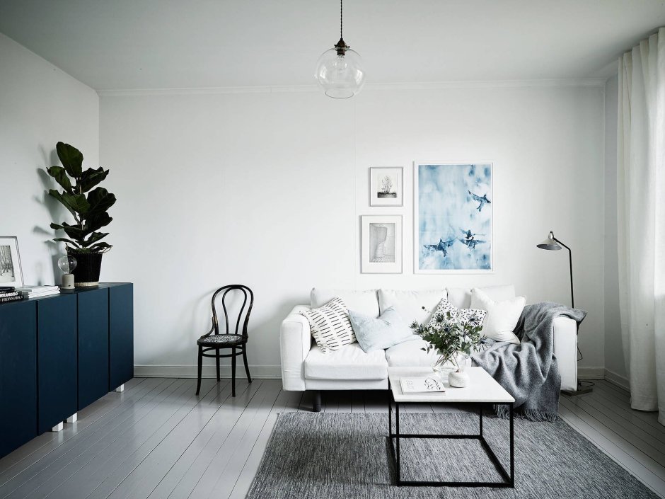 Сканди интерьер стена