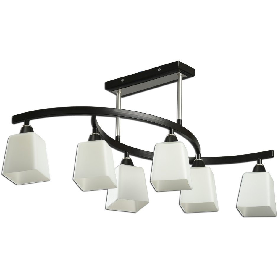 Люстра потолочная Люкс 6хе14х60 венге-хром