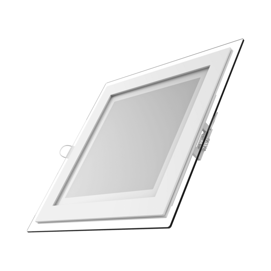 Светильник встраиваемый светодиодный квадратный Gauss 18 Вт, стекло