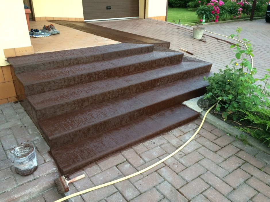 Композитный фибробетон ступени