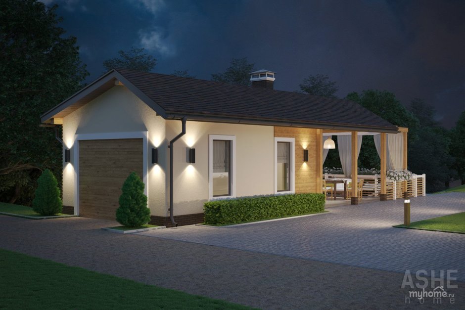 Гараж баня беседка под одной крышей проекты