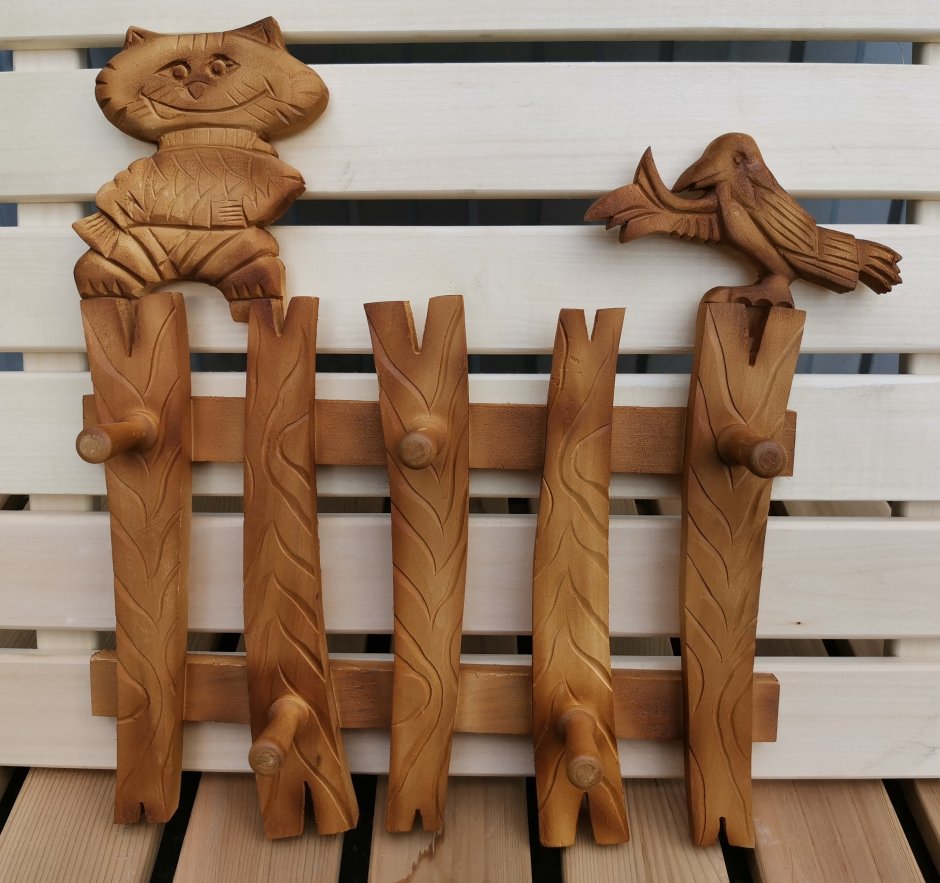 Резной деревянный забор