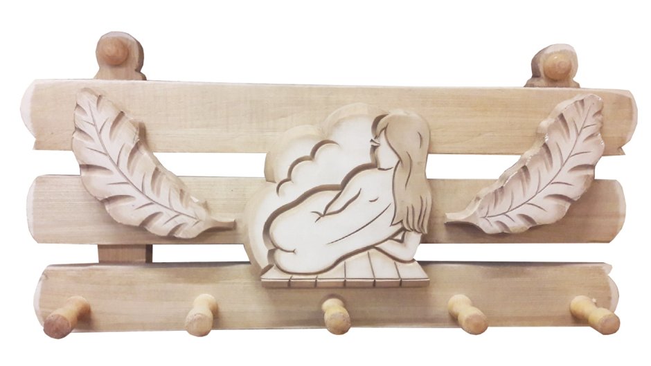 Резьба по дереву вешалка