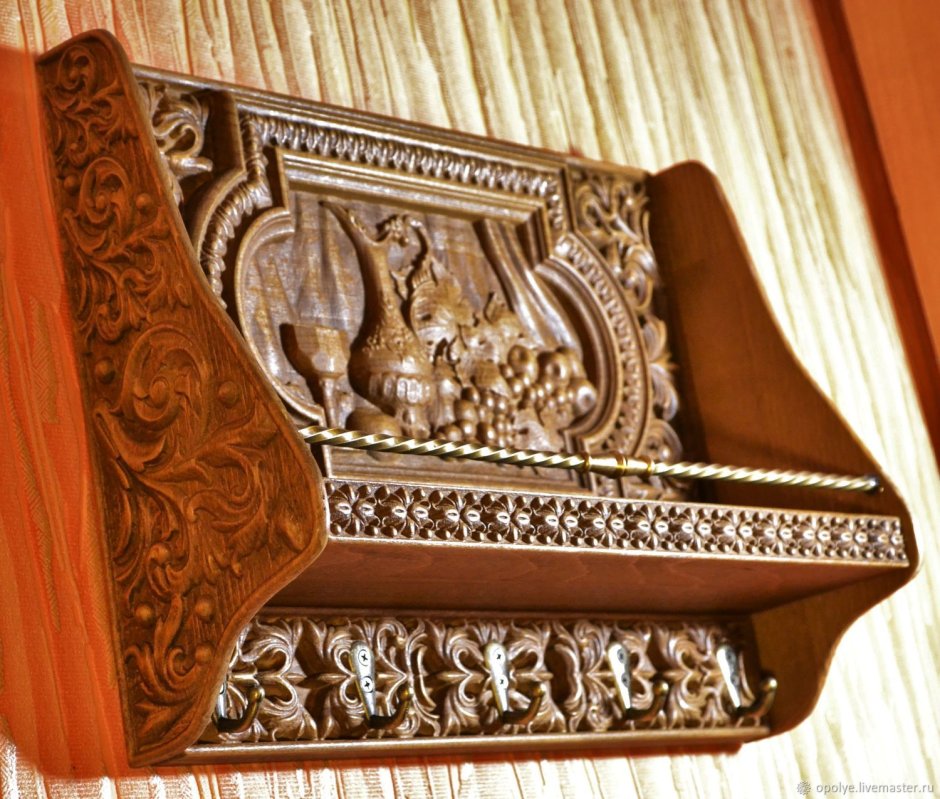 Резной Кедровый стол