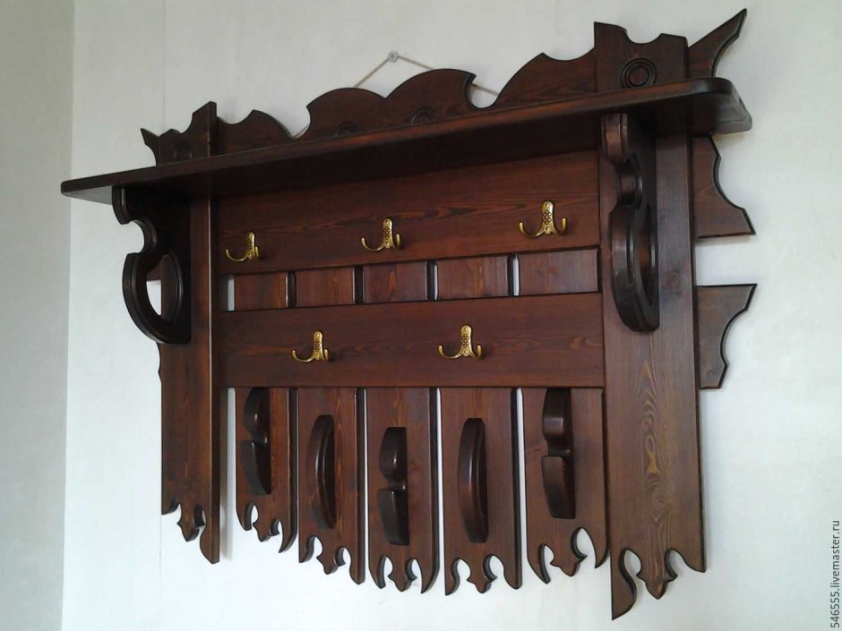 Деревянные именные вешалки