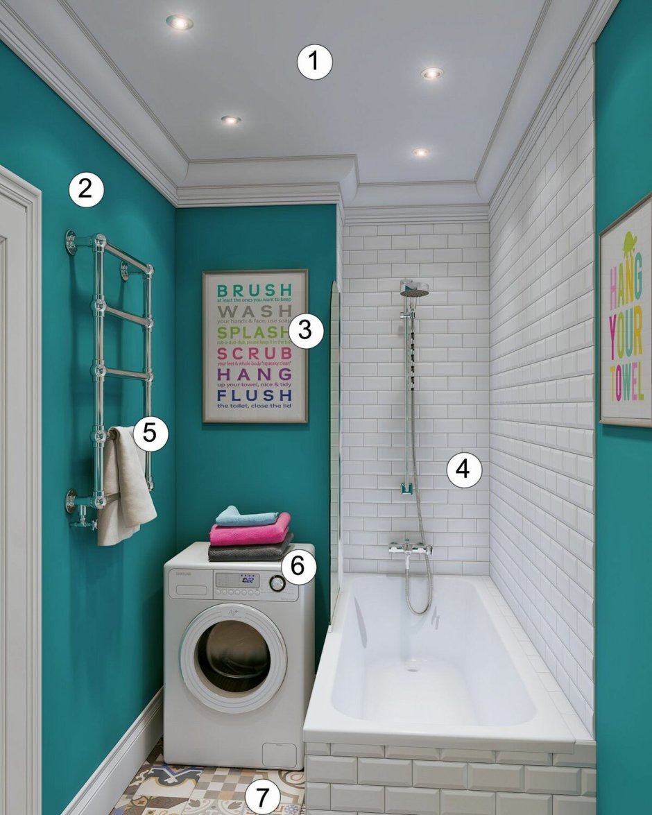 Планировка ванной комнаты 10м2