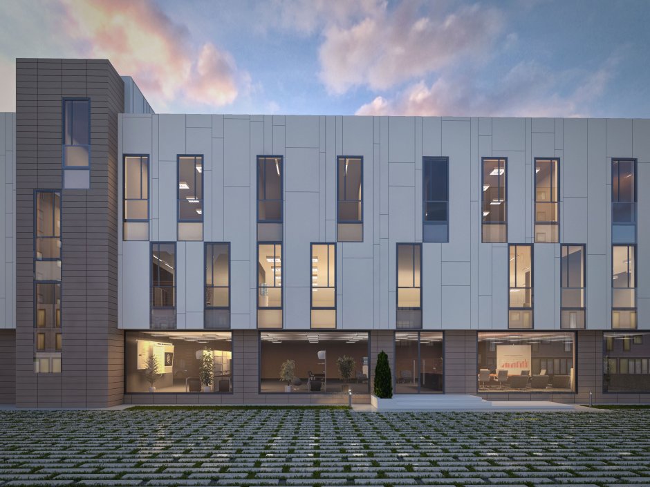 Современные фасады общественных зданий