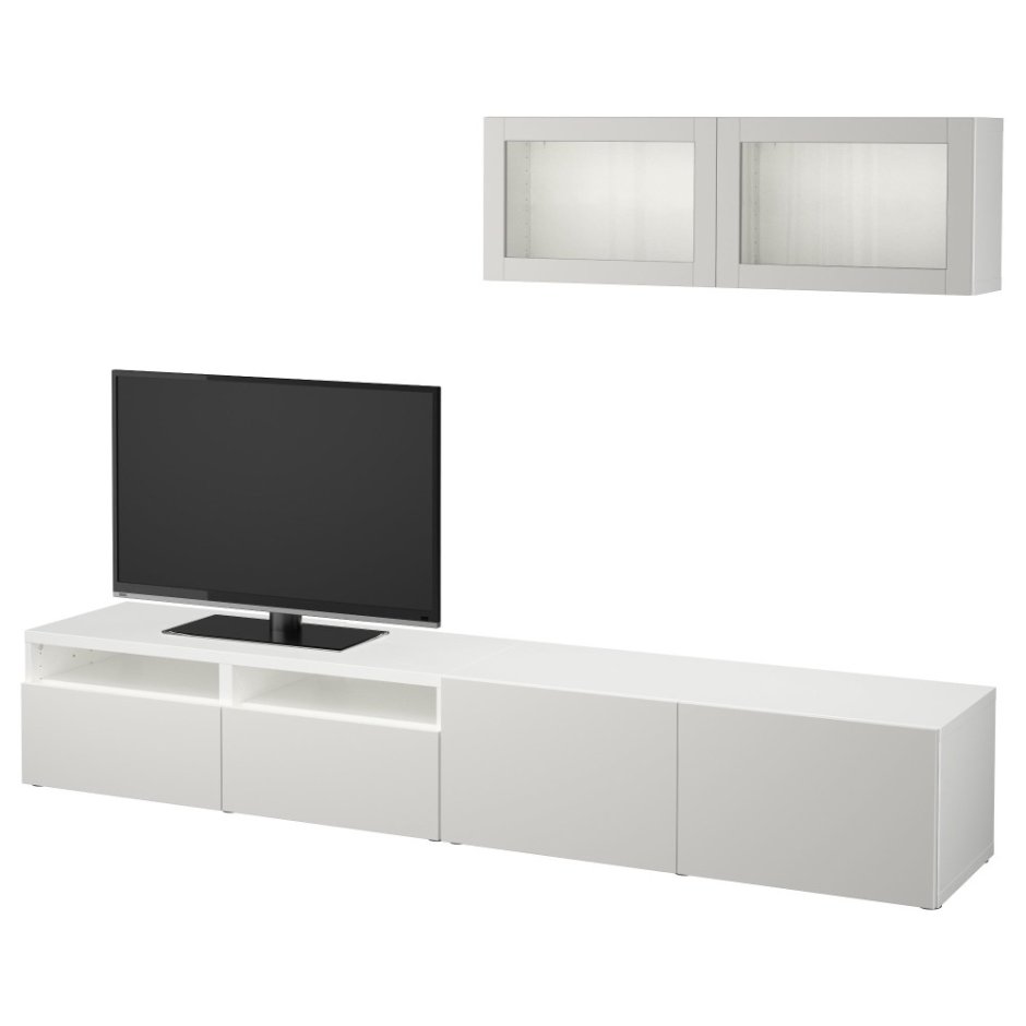 Икеа шкаф для ТВ комбинированный стекло БЕСТО