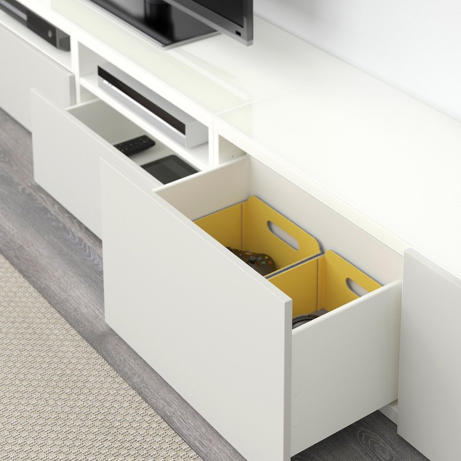 Bestå БЕСТО комбинация настенных шкафов, белый/Лаппвикен белый60x22x38 см