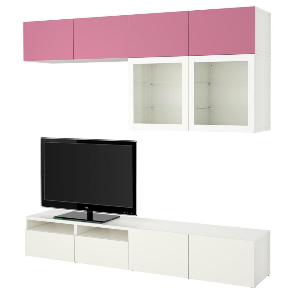 БЕСТО шкаф для ТВ, комбинация, Лаппвикен белый