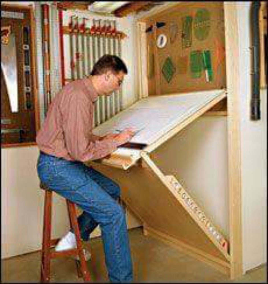 Откидной стол в мастерскую