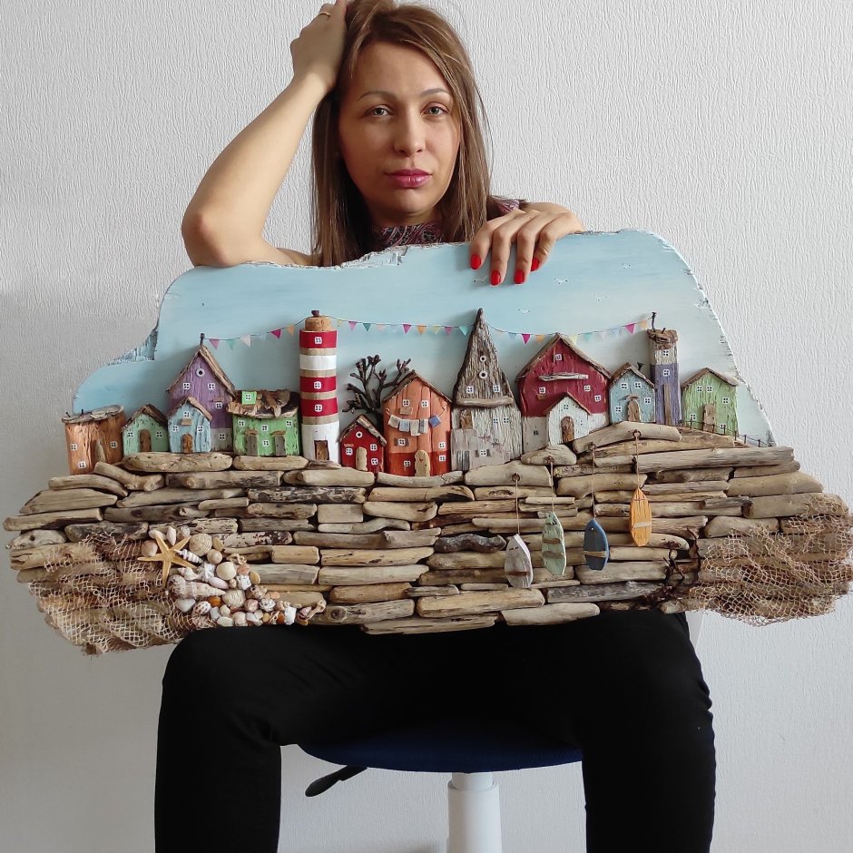 Дрифтвуд мастер класс домики