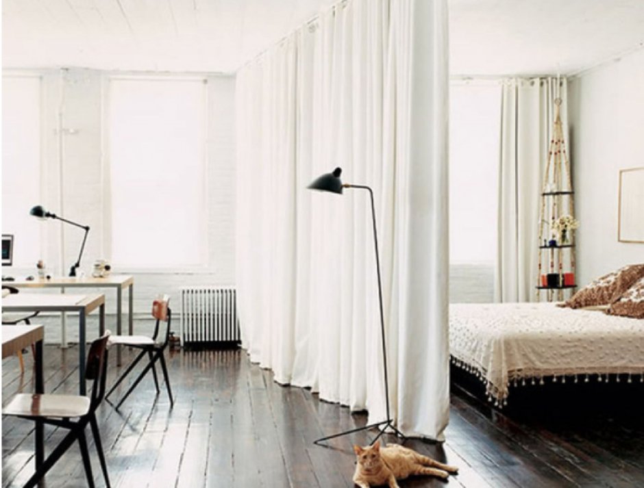 Напольные шторы-перегородки