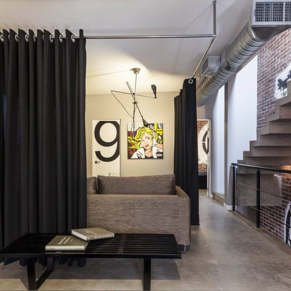 Перегородки в стиле лофт