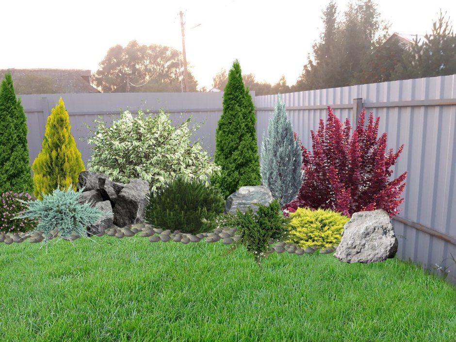 Альпинарий схема посадки растений