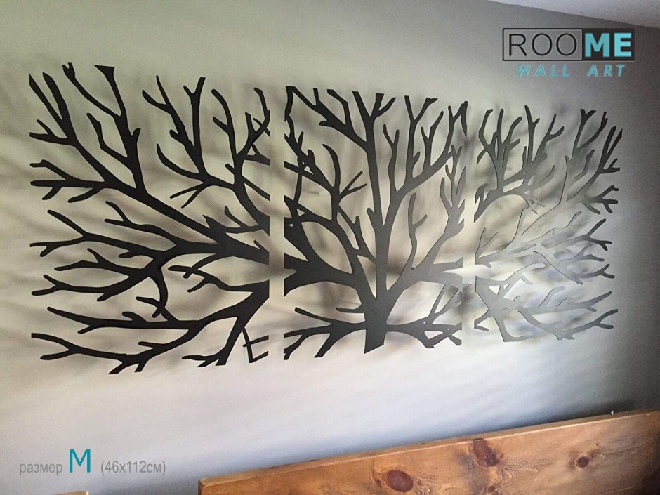 Панно металлическое дерево