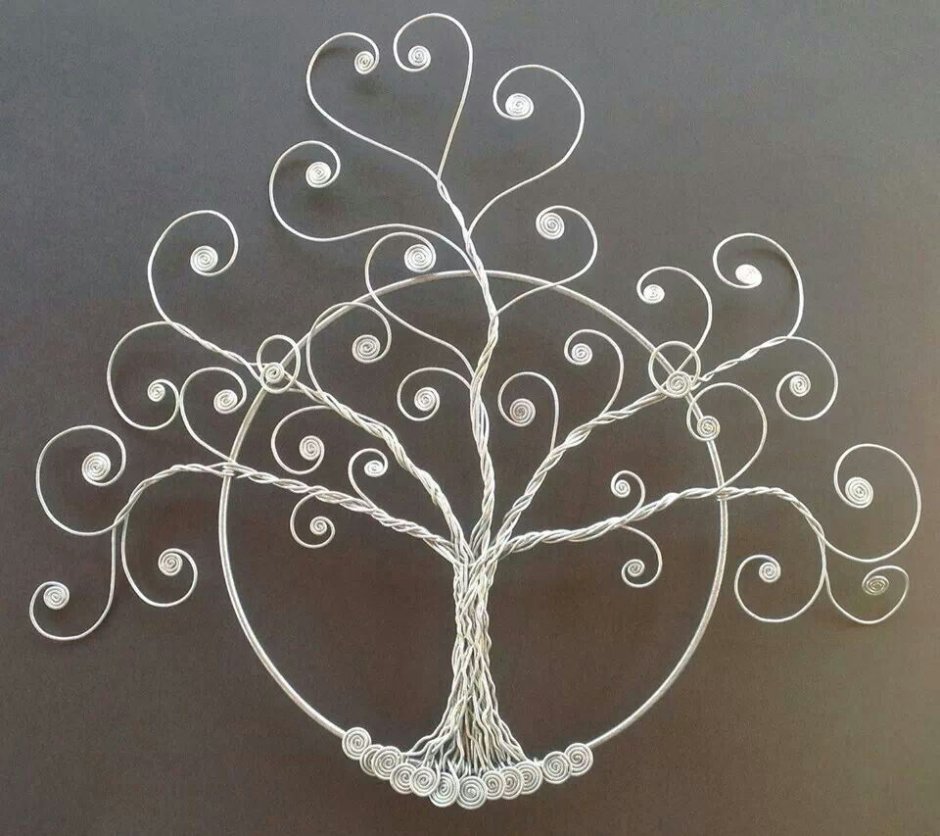 Настенный декор из веток