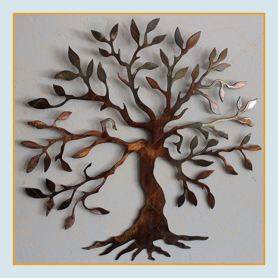 Металлическое дерево для интерьера
