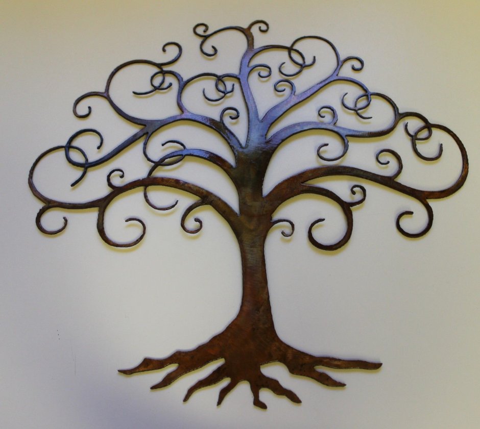 Дерево из металлолома