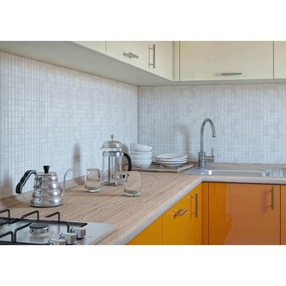 Мозаика Artens 30х26 см керамика, цвет белый