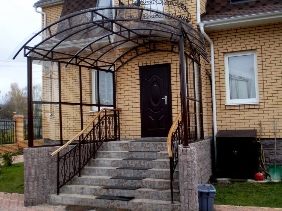 Навес входная группа крыльцо