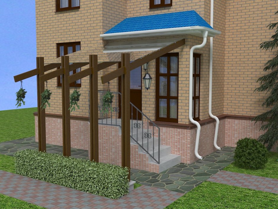 Козырёк над крыльцом