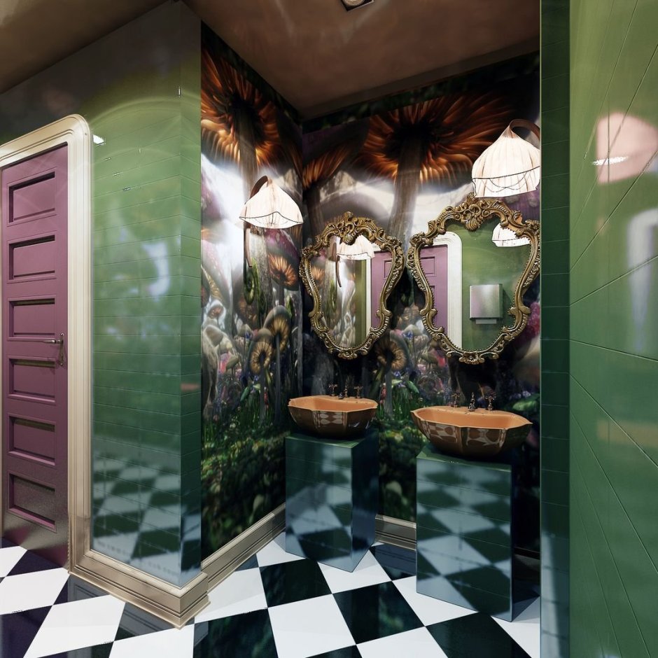 Туалетная комната в ресторане