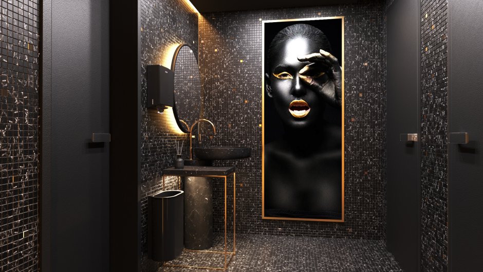 Туалетная комната в ресторане