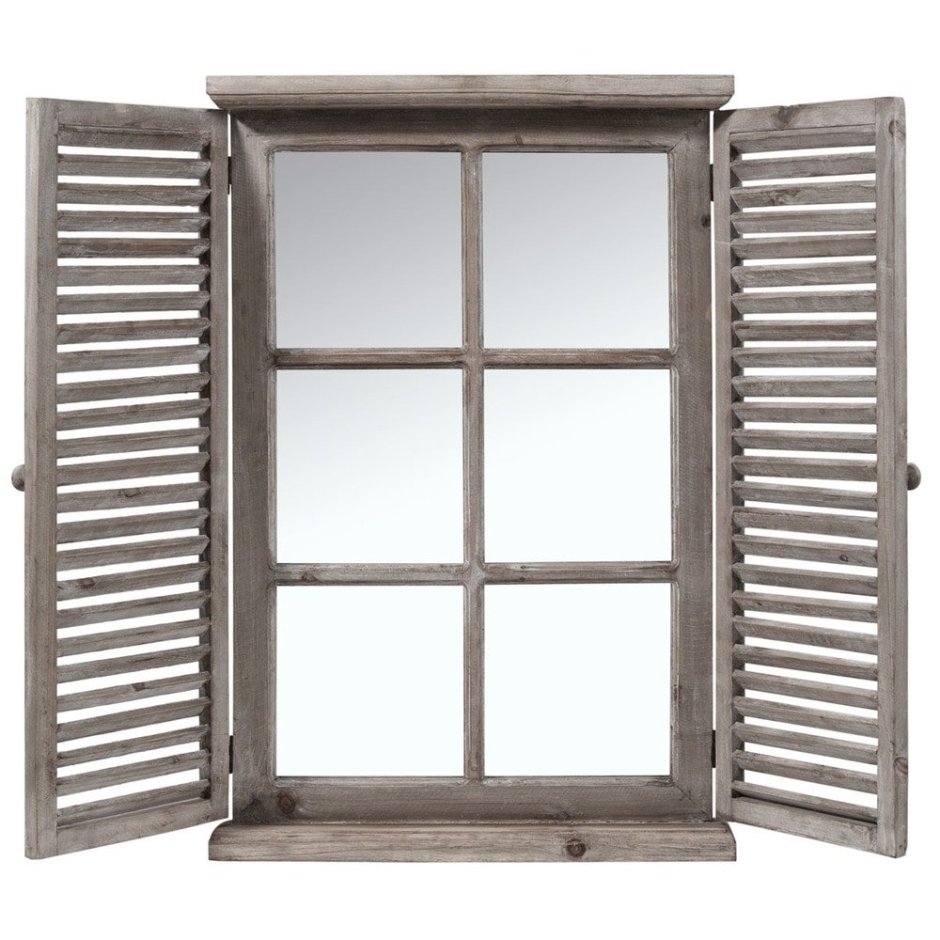 Окна деревянные со ставнями