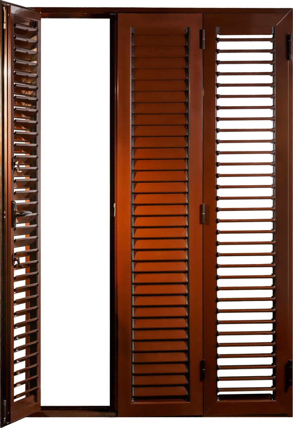 Ставни жалюзийные металлические гармошка