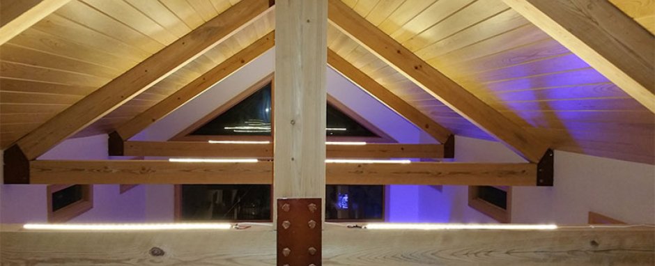 Балки с подсветкой