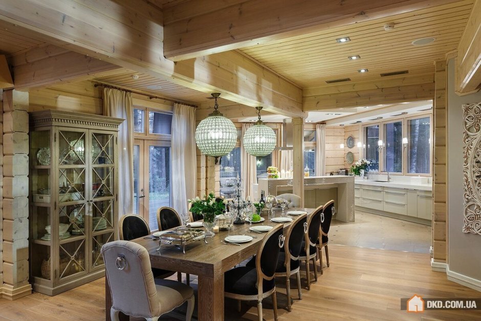 Загородный дом на Медном озере Honka 450м2 кухня