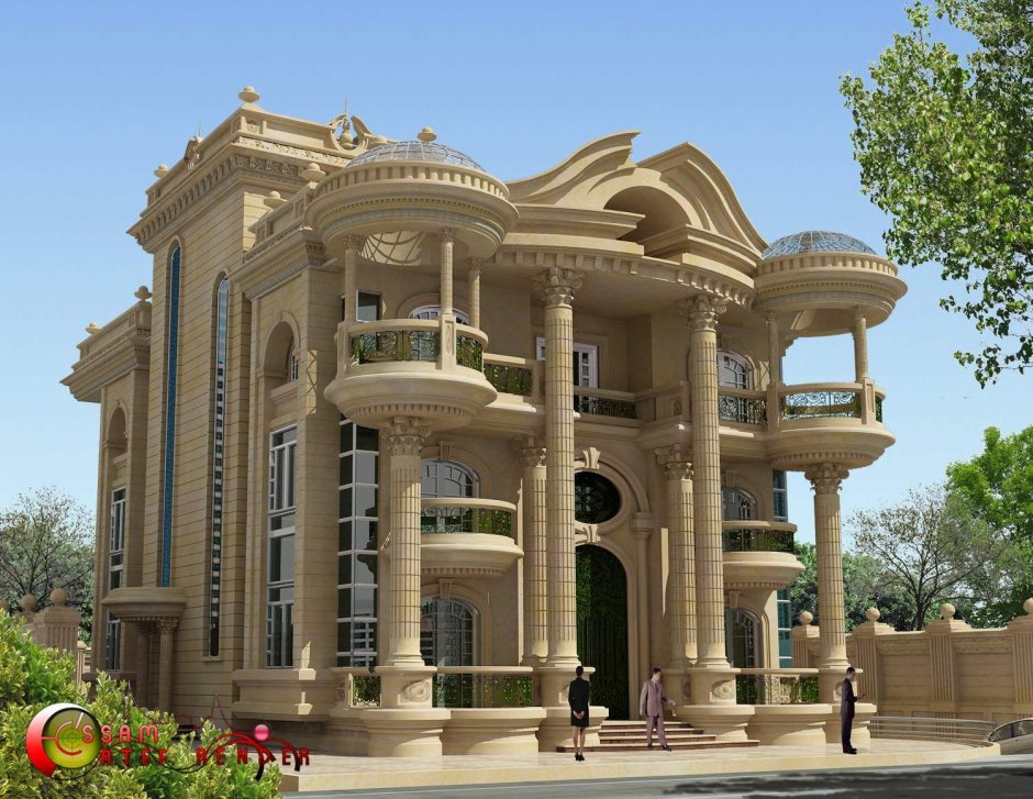 Травертин Баку здание