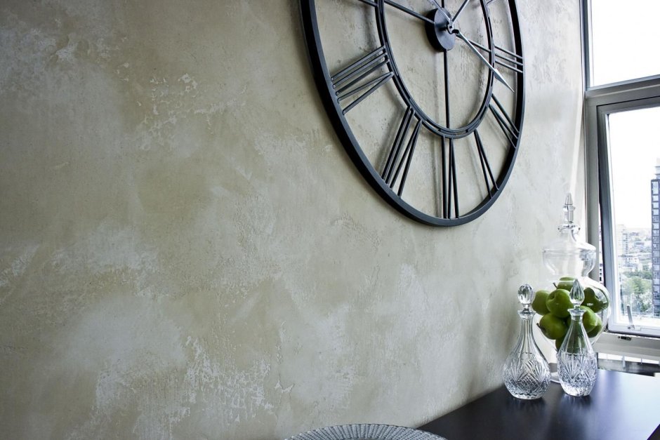 Декоративная шпаклевка в интерьере