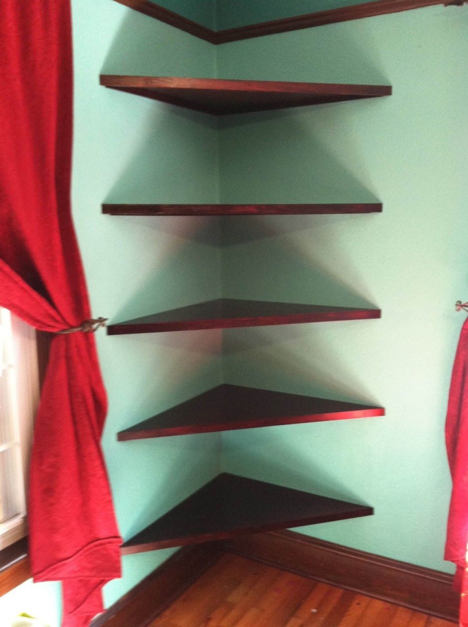 Треугольные угловые полки