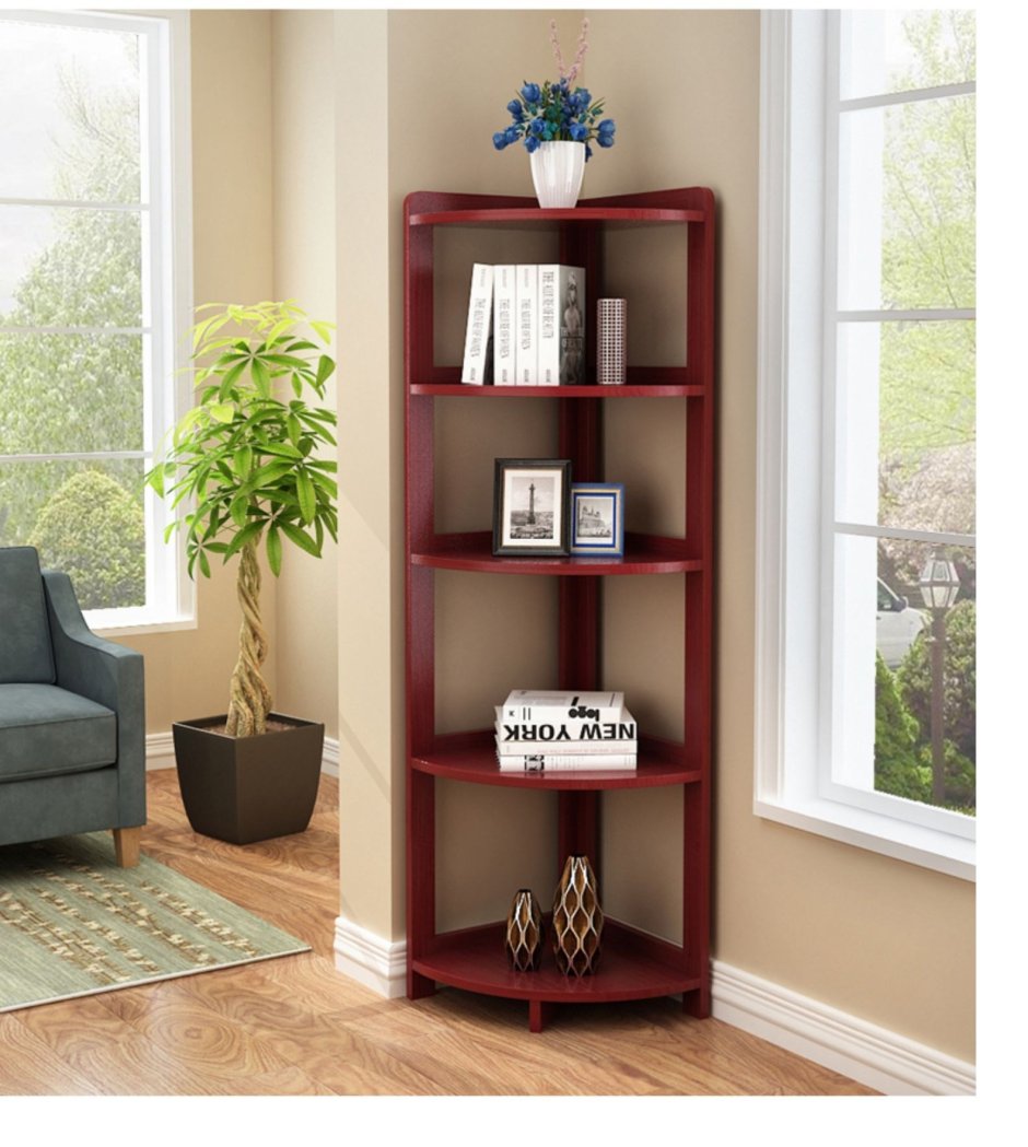 Треугольный угловой стеллаж