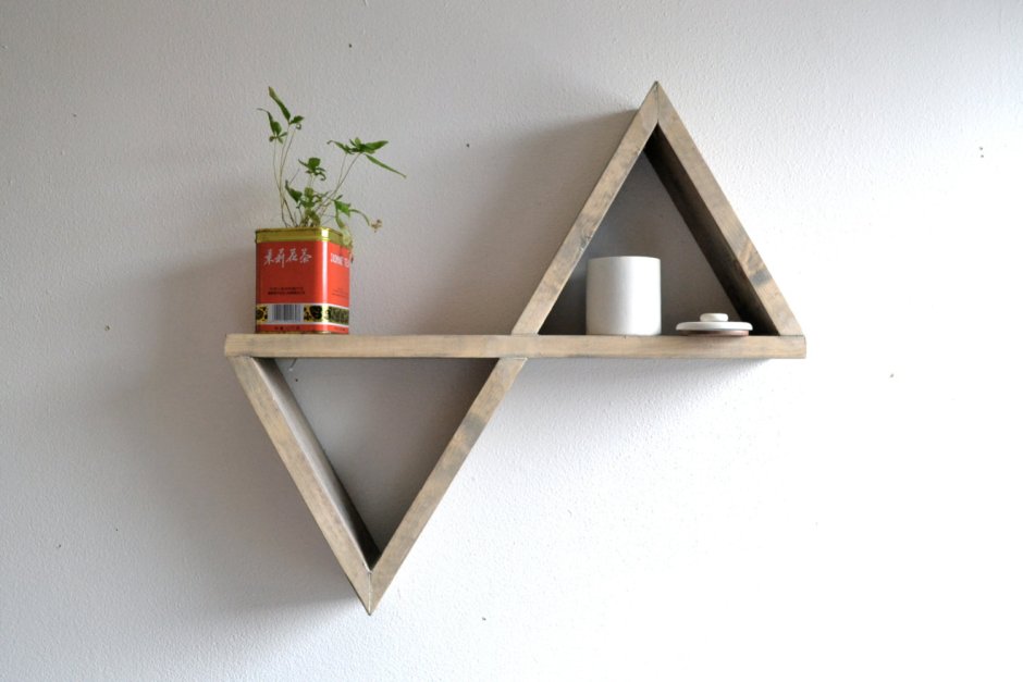 Геометрические навесные полки