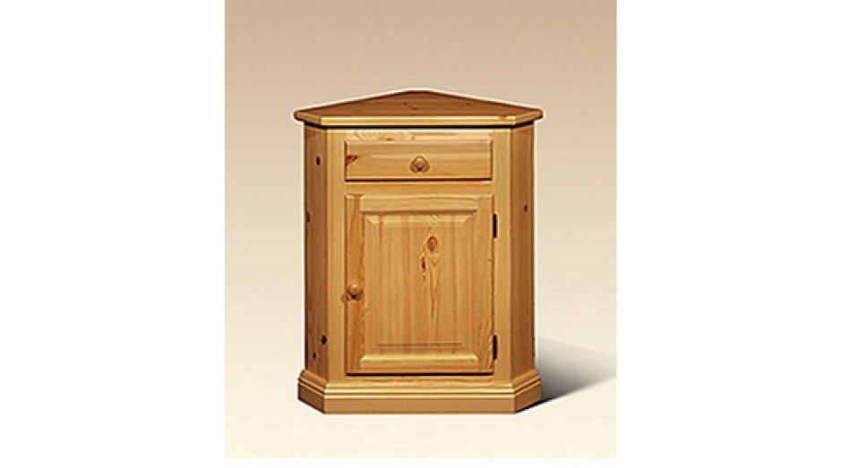 Угловая полка с ящиками