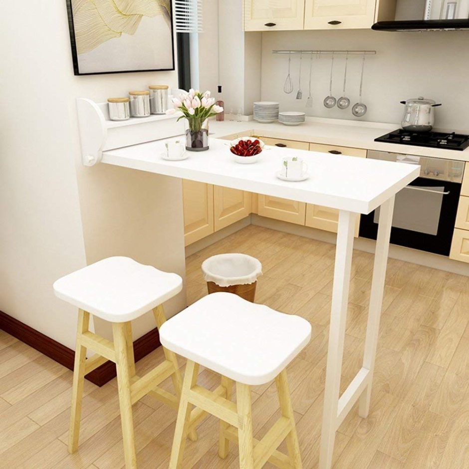 Барный стол от стены