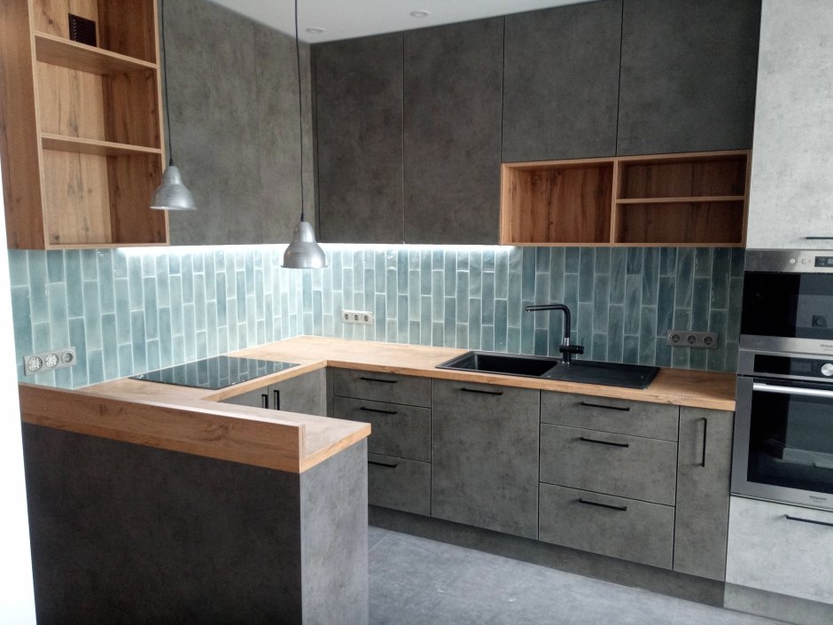 ЛДСП бетон темный Кроношпан